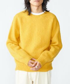 SHIPS / シップス ニット・セーター | 【SHIPS別注】HARLEY OF SCOTLAND: ウール シャギー クルーネック ニット