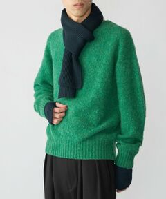 SHIPS / シップス ニット・セーター | 【SHIPS別注】HARLEY OF SCOTLAND: ウール シャギー クルーネック ニット