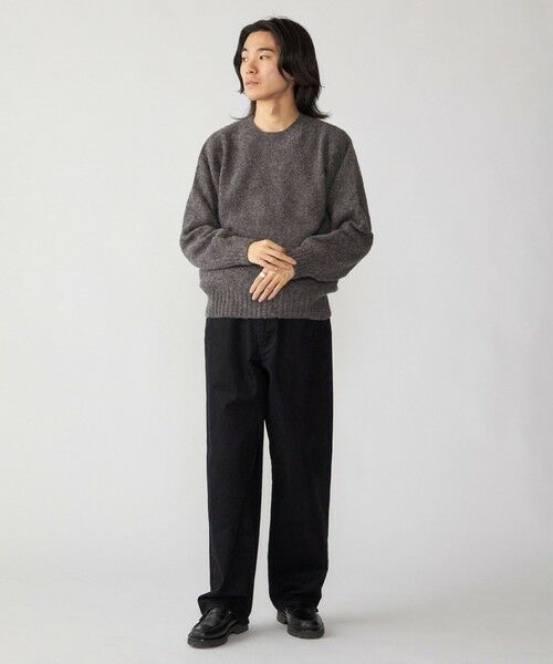 SHIPS / シップス ニット・セーター | 【SHIPS別注】HARLEY OF SCOTLAND: ウール シャギー クルーネック ニット | 詳細1