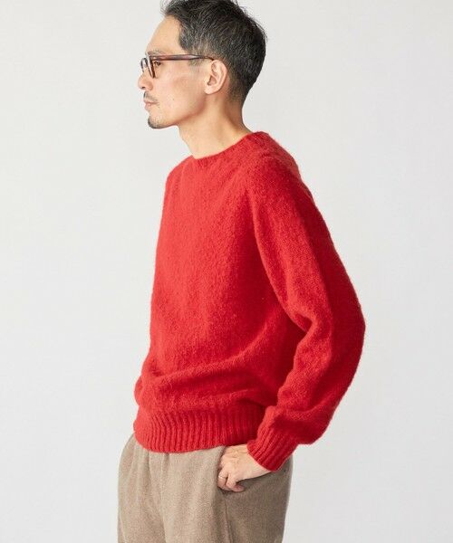 SHIPS / シップス ニット・セーター | 【SHIPS別注】HARLEY OF SCOTLAND: ウール シャギー クルーネック ニット | 詳細10