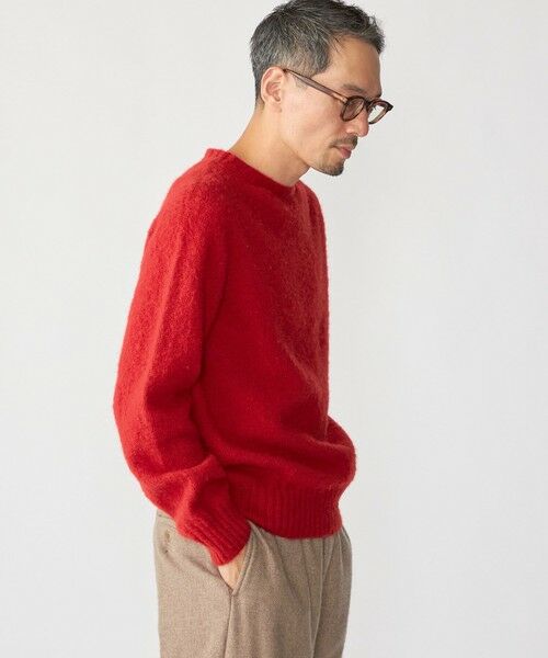 SHIPS / シップス ニット・セーター | 【SHIPS別注】HARLEY OF SCOTLAND: ウール シャギー クルーネック ニット | 詳細12