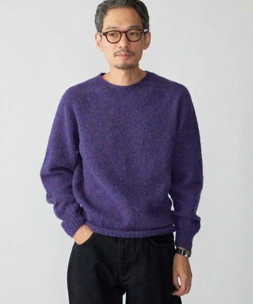 SHIPS / シップス ニット・セーター | 【SHIPS別注】HARLEY OF SCOTLAND: ウール シャギー クルーネック ニット | 詳細28