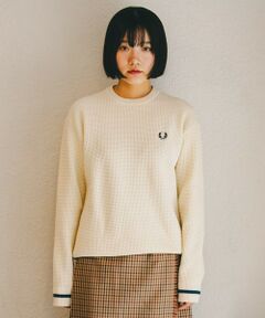 SHIPS / シップス ニット・セーター | 【SHIPS別注】FRED PERRY: シングル ティップ ワッフル ニット