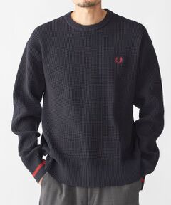 SHIPS / シップス ニット・セーター | 【SHIPS別注】FRED PERRY: シングル ティップ ワッフル ニット