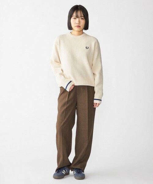 SHIPS / シップス ニット・セーター | 【SHIPS別注】FRED PERRY: シングル ティップ ワッフル ニット | 詳細1