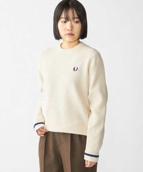 SHIPS / シップス ニット・セーター | 【SHIPS別注】FRED PERRY: シングル ティップ ワッフル ニット | 詳細6