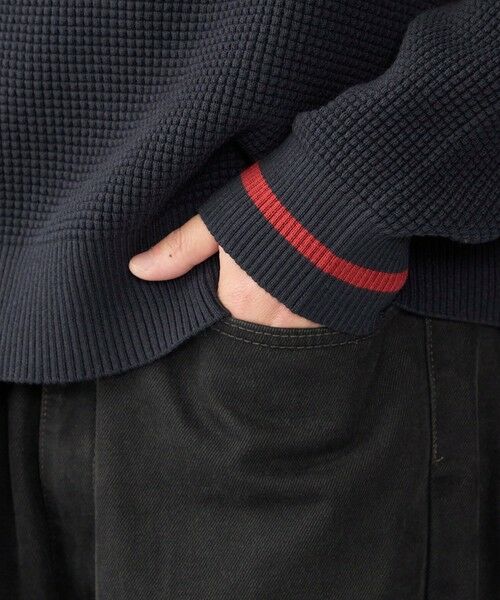 SHIPS / シップス ニット・セーター | 【SHIPS別注】FRED PERRY: シングル ティップ ワッフル ニット | 詳細27