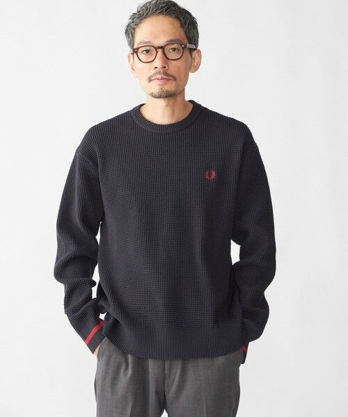 SHIPS / シップス ニット・セーター | 【SHIPS別注】FRED PERRY: シングル ティップ ワッフル ニット | 詳細28