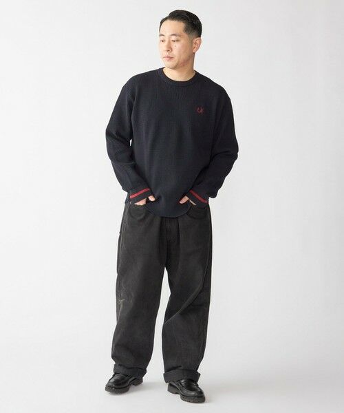 SHIPS / シップス ニット・セーター | 【SHIPS別注】FRED PERRY: シングル ティップ ワッフル ニット | 詳細23