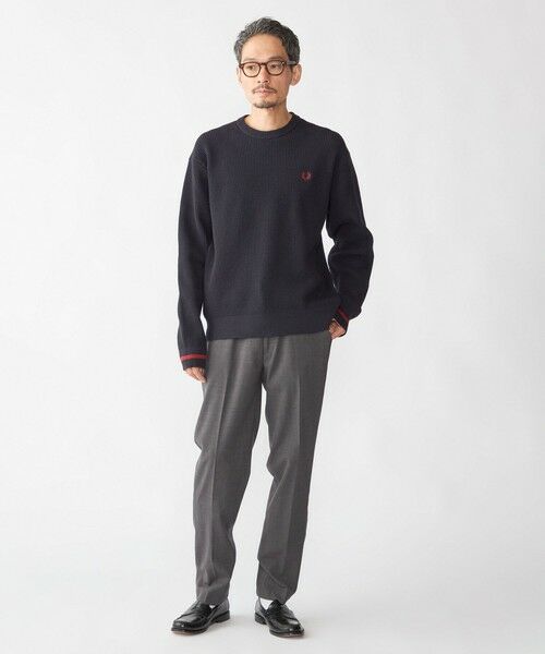 SHIPS / シップス ニット・セーター | 【SHIPS別注】FRED PERRY: シングル ティップ ワッフル ニット | 詳細24
