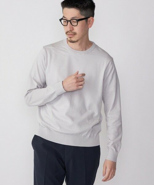 SHIPS / シップス ニット・セーター | SHIPS: シーアイランド コットン クールネック 無地 ニット | 詳細2