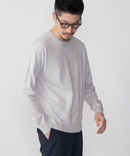 SHIPS / シップス ニット・セーター | SHIPS: シーアイランド コットン クールネック 無地 ニット | 詳細5