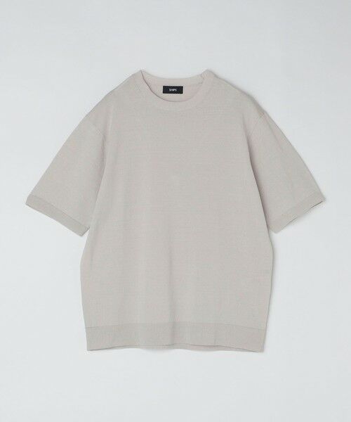 SHIPS / シップス ニット・セーター | SHIPS: 〈手洗い可能〉 14ゲージ TEXBRID(R) リネン ニット Tシャツ | 詳細3