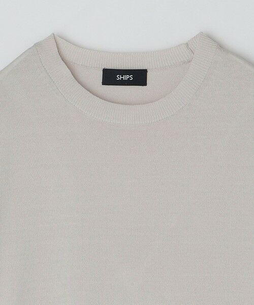 SHIPS / シップス ニット・セーター | SHIPS: 〈手洗い可能〉 14ゲージ TEXBRID(R) リネン ニット Tシャツ | 詳細5