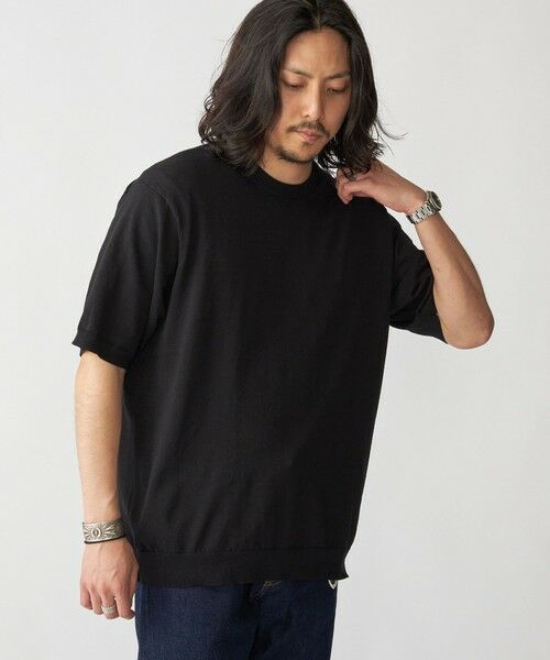 SHIPS / シップス ニット・セーター | SHIPS: 〈手洗い可能〉 14ゲージ TEXBRID(R) リネン ニット Tシャツ | 詳細10