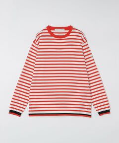 SHIPS / シップス ニット・セーター | BATEAUX DE SHIPS: スーピマコットン 18ゲージ ボーダー クルーネック ニット