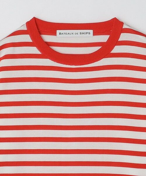 SHIPS / シップス ニット・セーター | BATEAUX DE SHIPS: スーピマコットン 18ゲージ ボーダー クルーネック ニット | 詳細2