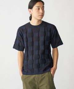 SHIPS / シップス ニット・セーター | SHIPS:〈手洗い可能〉Amossa(R) シャンティ ブロック リンクス編み ニット Tシャツ