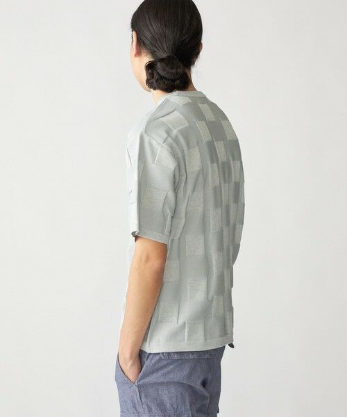 SHIPS / シップス ニット・セーター | SHIPS:〈手洗い可能〉Amossa(R) シャンティ ブロック リンクス編み ニット Tシャツ | 詳細8