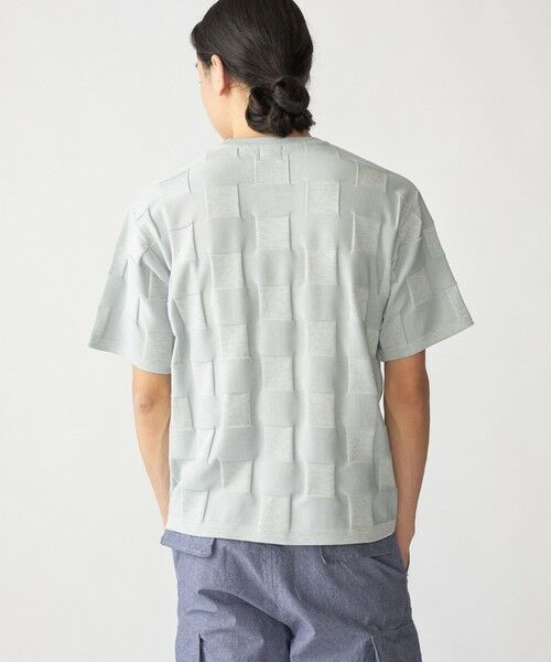 SHIPS / シップス ニット・セーター | SHIPS:〈手洗い可能〉Amossa(R) シャンティ ブロック リンクス編み ニット Tシャツ | 詳細9