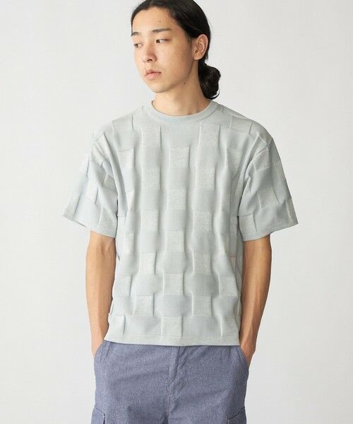 SHIPS / シップス ニット・セーター | SHIPS:〈手洗い可能〉Amossa(R) シャンティ ブロック リンクス編み ニット Tシャツ | 詳細11