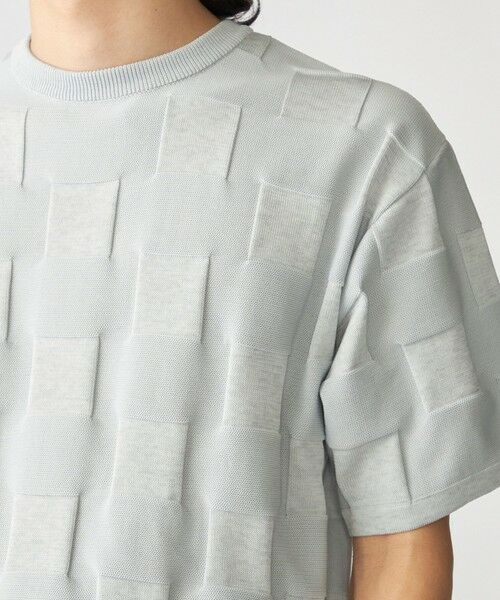 SHIPS / シップス ニット・セーター | SHIPS:〈手洗い可能〉Amossa(R) シャンティ ブロック リンクス編み ニット Tシャツ | 詳細12