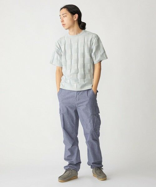 SHIPS / シップス ニット・セーター | SHIPS:〈手洗い可能〉Amossa(R) シャンティ ブロック リンクス編み ニット Tシャツ | 詳細1