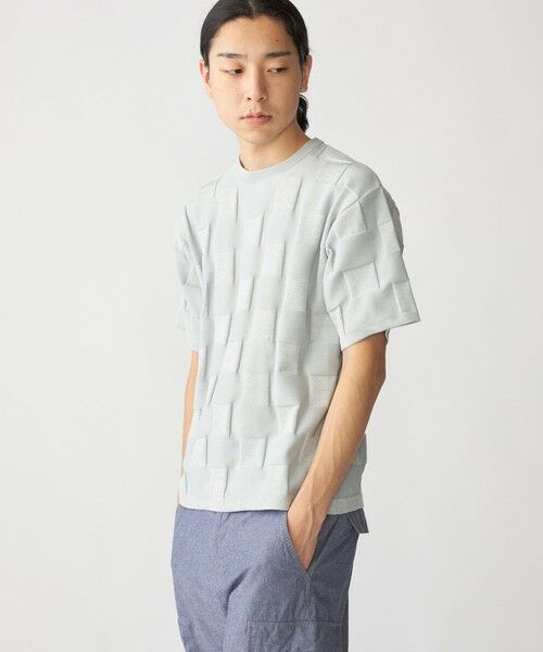 SHIPS / シップス ニット・セーター | SHIPS:〈手洗い可能〉Amossa(R) シャンティ ブロック リンクス編み ニット Tシャツ | 詳細7