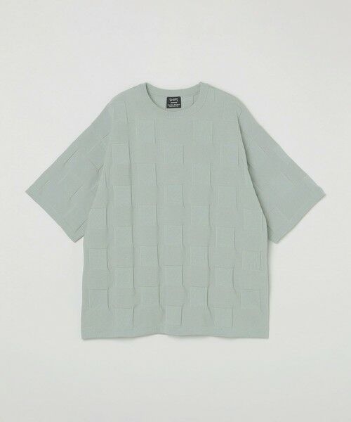 SHIPS / シップス ニット・セーター | SHIPS:〈手洗い可能〉Amossa(R) シャンティ ブロック リンクス編み ニット Tシャツ | 詳細22