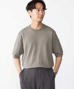 SHIPS / シップス ニット・セーター | SHIPS: リネン×TEXBRID クルーネック ニット Tシャツ