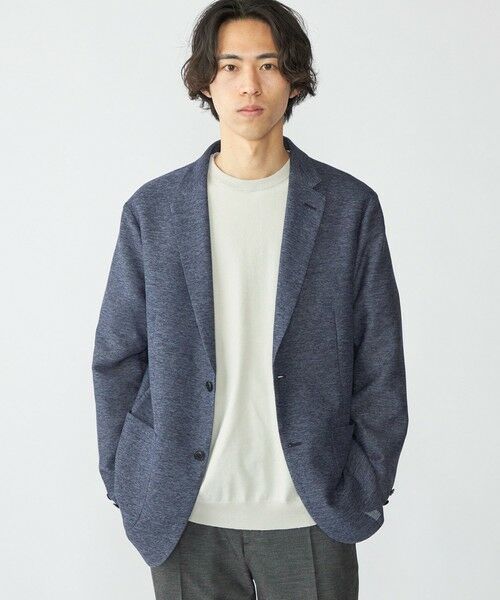 SHIPS / シップス ニット・セーター | SHIPS: リネン×TEXBRID クルーネック ニット Tシャツ(ライトグレー)