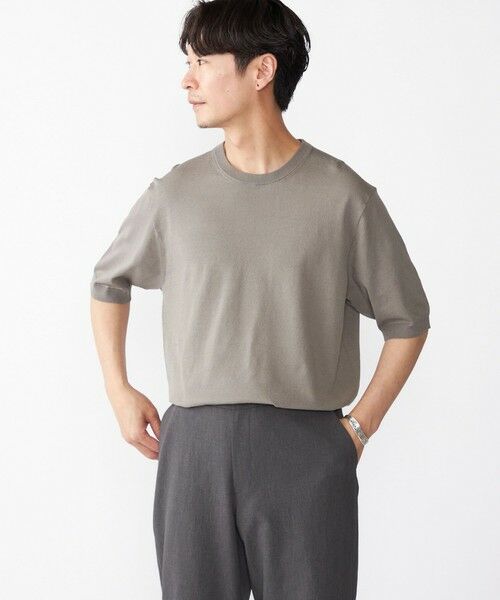 SHIPS / シップス ニット・セーター | SHIPS: リネン×TEXBRID クルーネック ニット Tシャツ | 詳細5