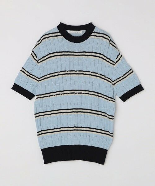 SHIPS / シップス ニット・セーター | BATEAUX DE SHIPS: ケーブル ニット Tシャツ | 詳細5