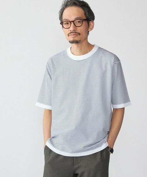 SHIPS / シップス ニット・セーター | SHIPS:〈洗濯機可能〉18ゲージ ポリエステル ライト リラックス Tシャツ(ホワイト)
