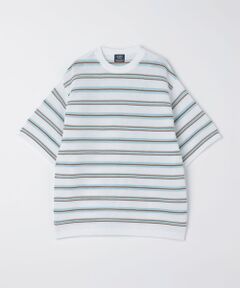 SHIPS / シップス ニット・セーター | SHIPS:〈手洗い可能〉Amossa(R) メッシュ ボーダー ニット Tシャツ