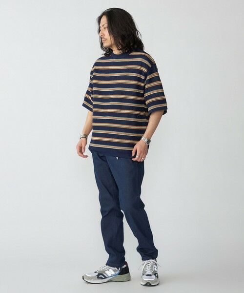 SHIPS / シップス ニット・セーター | SHIPS:〈手洗い可能〉Amossa(R) メッシュ ボーダー ニット Tシャツ | 詳細15