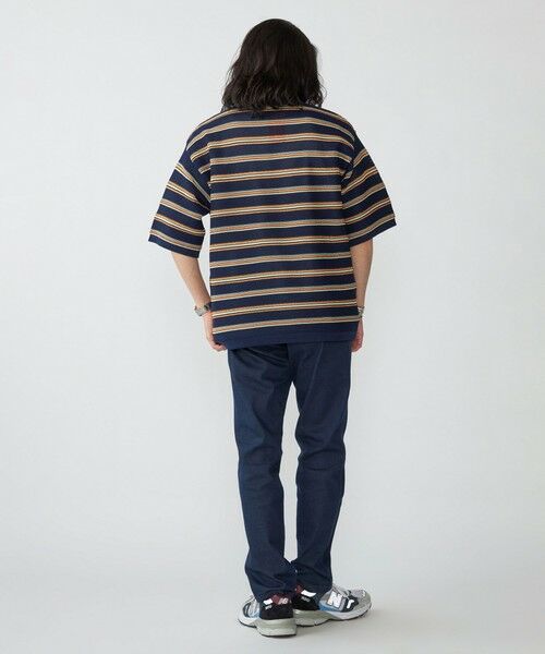 SHIPS / シップス ニット・セーター | SHIPS:〈手洗い可能〉Amossa(R) メッシュ ボーダー ニット Tシャツ | 詳細17