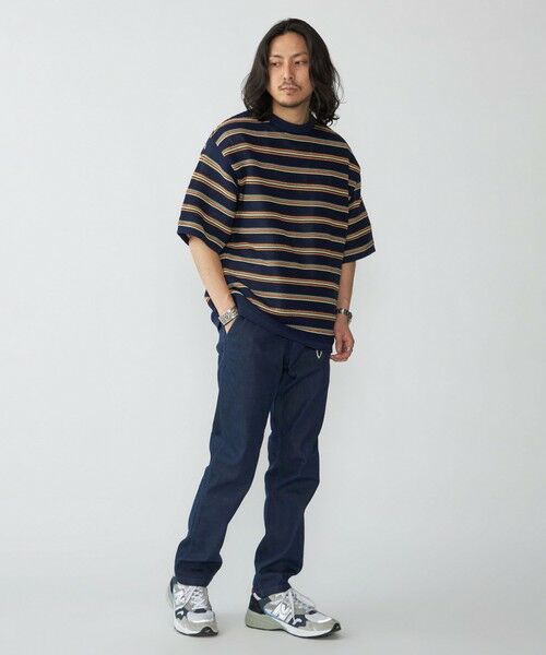 SHIPS / シップス ニット・セーター | SHIPS:〈手洗い可能〉Amossa(R) メッシュ ボーダー ニット Tシャツ | 詳細18