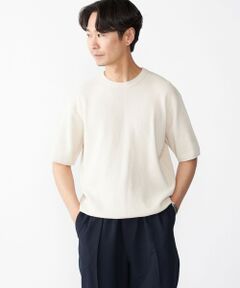 SHIPS / シップス ニット・セーター | SHIPS:〈手洗い可能〉リネン バスケット ニット Tシャツ