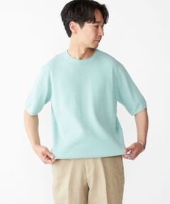 SHIPS / シップス ニット・セーター | SHIPS:〈手洗い可能〉リネン バスケット ニット Tシャツ