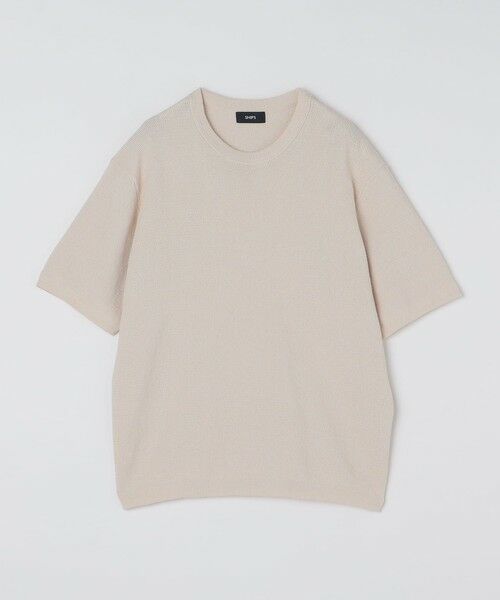 SHIPS / シップス ニット・セーター | SHIPS:〈手洗い可能〉リネン バスケット ニット Tシャツ | 詳細3