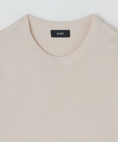 SHIPS / シップス ニット・セーター | SHIPS:〈手洗い可能〉リネン バスケット ニット Tシャツ | 詳細5