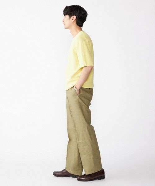 SHIPS / シップス ニット・セーター | SHIPS:〈手洗い可能〉リネン バスケット ニット Tシャツ | 詳細11