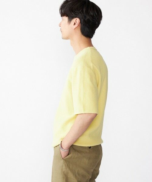 SHIPS / シップス ニット・セーター | SHIPS:〈手洗い可能〉リネン バスケット ニット Tシャツ | 詳細15