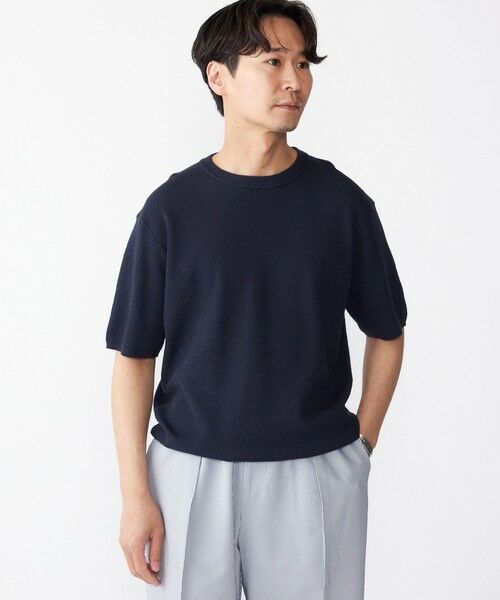 SHIPS / シップス ニット・セーター | SHIPS:〈手洗い可能〉リネン バスケット ニット Tシャツ | 詳細25