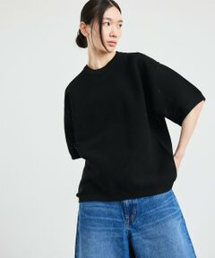 SHIPS / シップス ニット・セーター | City Ambient Products:〈手洗い可能〉ポリエステル メッシュ ニット ショートスリーブ Tシャツ