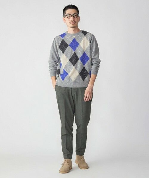 SHIPS / シップス ニット・セーター | SHIPS: 12G イタリー ヤーン アーガイル クルーネック ニット プルオーバー | 詳細2