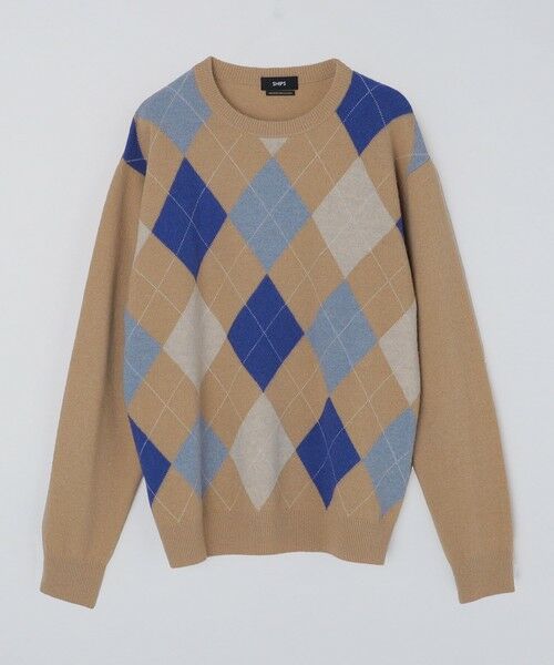 SHIPS / シップス ニット・セーター | SHIPS: 12G イタリー ヤーン アーガイル クルーネック ニット プルオーバー | 詳細11