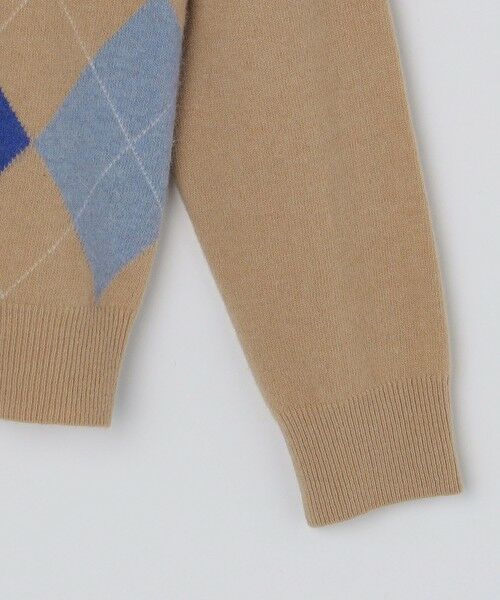 SHIPS / シップス ニット・セーター | SHIPS: 12G イタリー ヤーン アーガイル クルーネック ニット プルオーバー | 詳細13