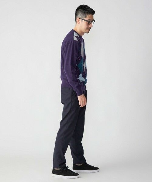 SHIPS / シップス ニット・セーター | SHIPS: 12G イタリー ヤーン アーガイル クルーネック ニット プルオーバー | 詳細22